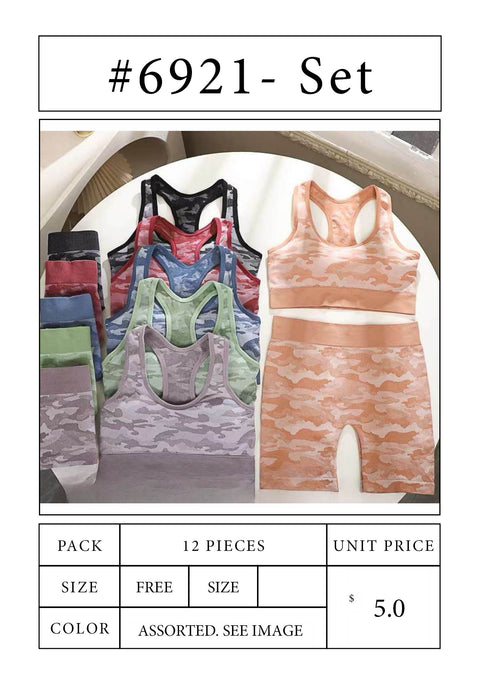 #6921 Sports 2 piece Set Bra & Breif