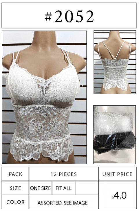 #2052 Crop Top Cami Tops
