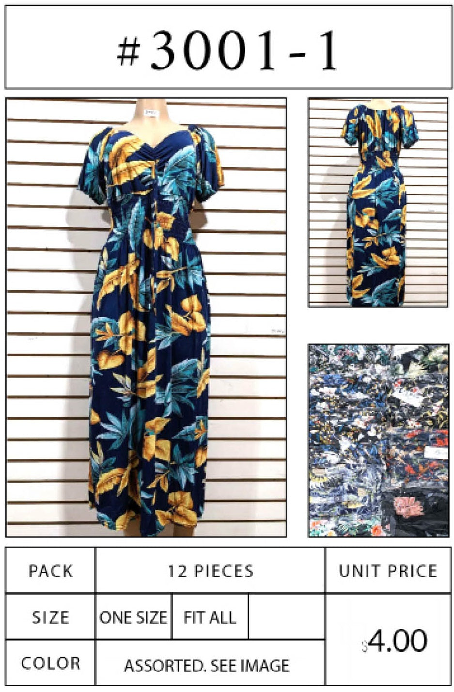 Style: #3001-1Package Unit: 12 pc/ pack. 48pc/caseSizes: One Size Fits AllSize Ratio:12 Pieces Same SizeWholesale Price: 4 / pc. $48 / packColors: Assorted. See Image Ptwfashion.com Style: #3001-1Package Unit: 12 pc/ pack. 48pc/caseSizes: One Size Fits AllSize Ratio:12 Pieces Same SizeWholesale Price: 4 / pc. $48 / packColors: Assorted. See Image Ptwfashion.com