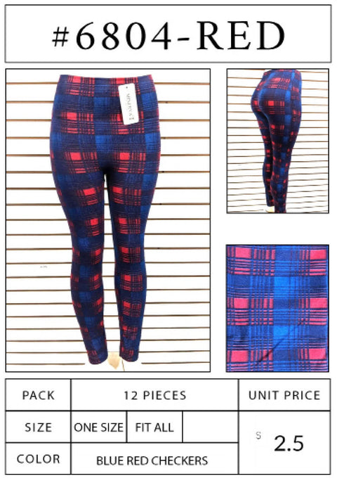 #6804-RED Summer Leggings