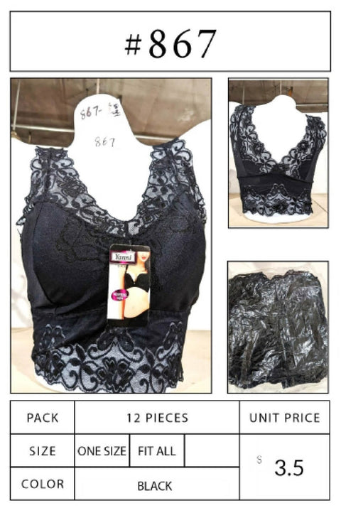 #867 Crop Top Cami Tops