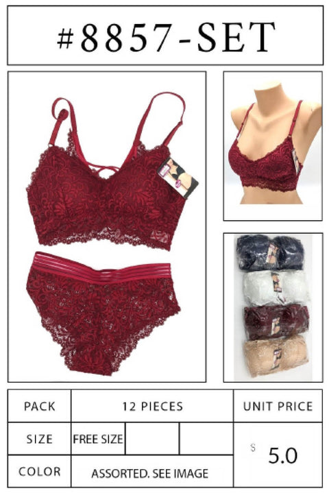 #8857-SET Cami Top and Bottom Set