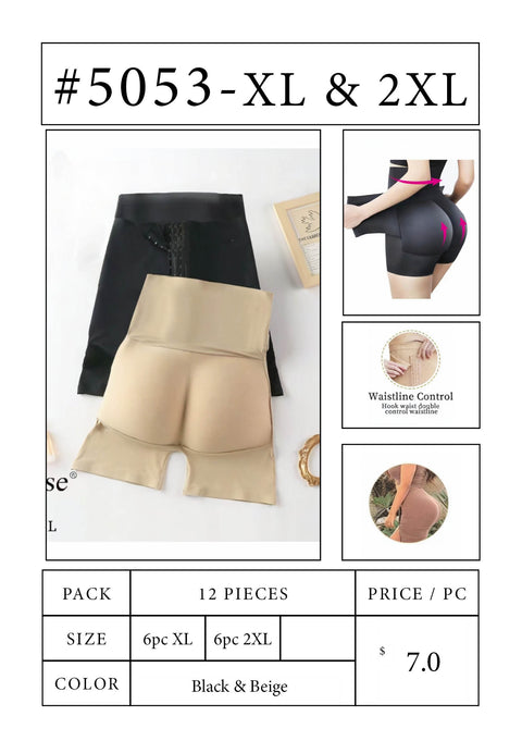 #5053 Tummy Control Butt-Lifting Shaper Shorts – XL & XXL