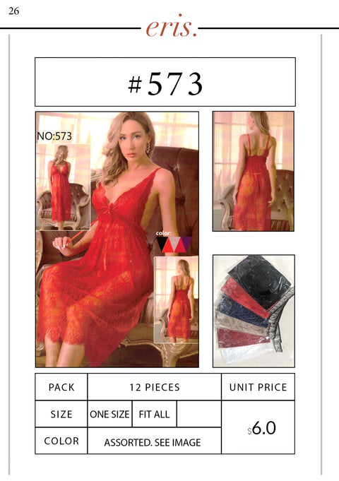 #573 Babydoll Lingerie 2 Piece Set