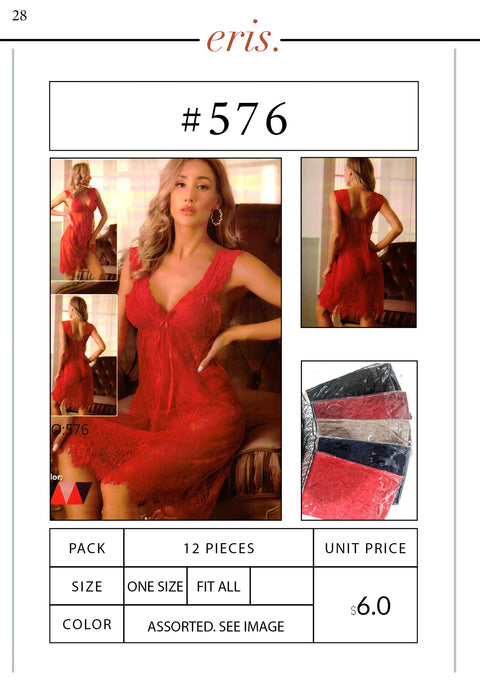 #576 Babydoll Lingerie 2 Piece Set