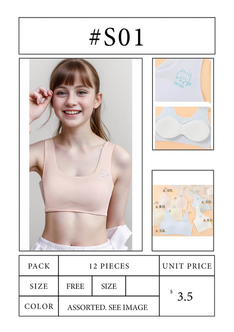 #S01 Crop Top Cami Tops Teens