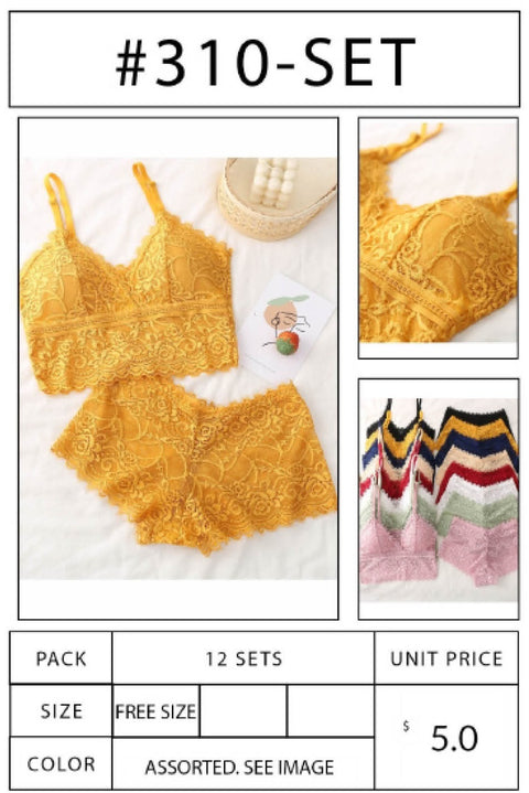 #310-SET Cami Top and Bottom Set