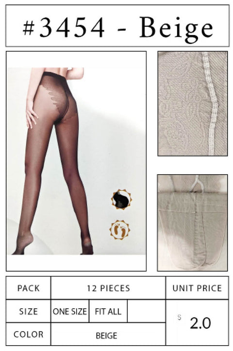 #3454-BEIGE Pantyhose