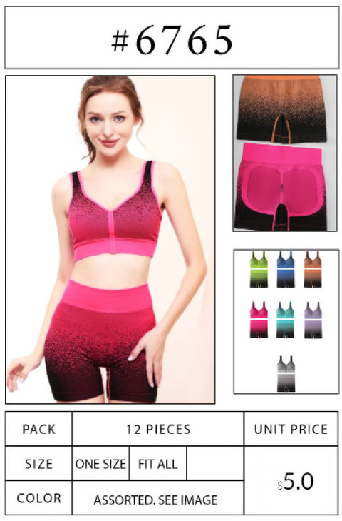 #6765 Sports 2 piece Set Bra & Breif