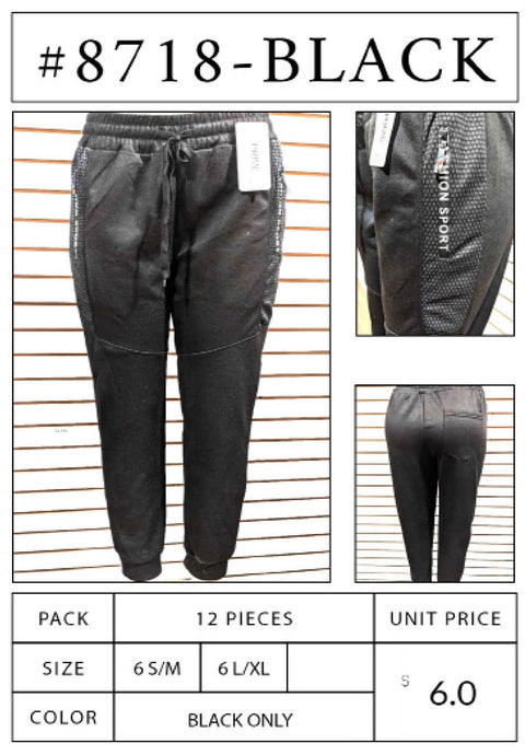 #8718-BLACK Joggers