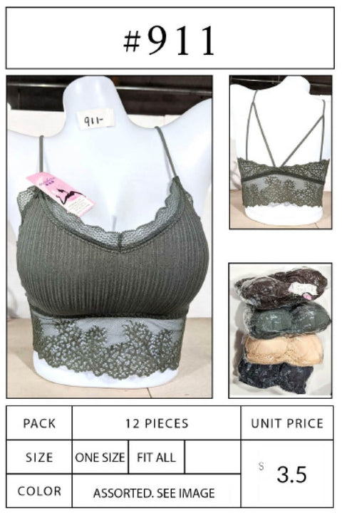 #911 Crop Top Cami Tops