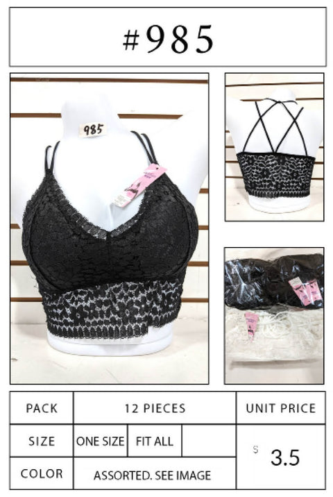#985 Crop Top Cami Tops