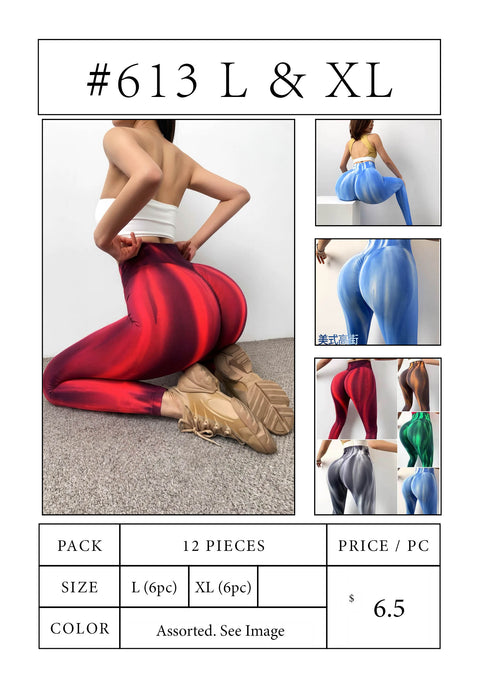 #613 Aurora Yoga Leggings -  L & XL