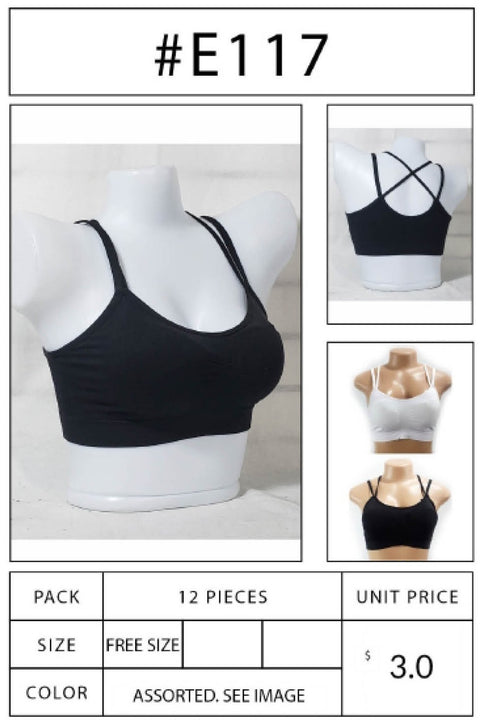 #E117 Crop Top Cami Tops