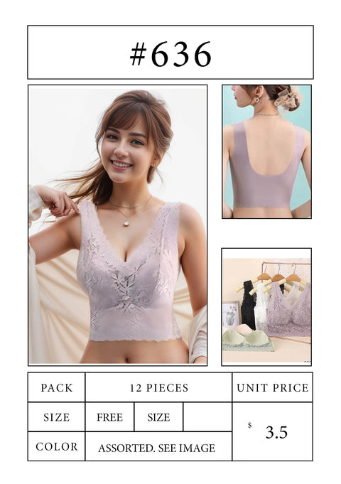 #636 Crop Top Cami Tops
